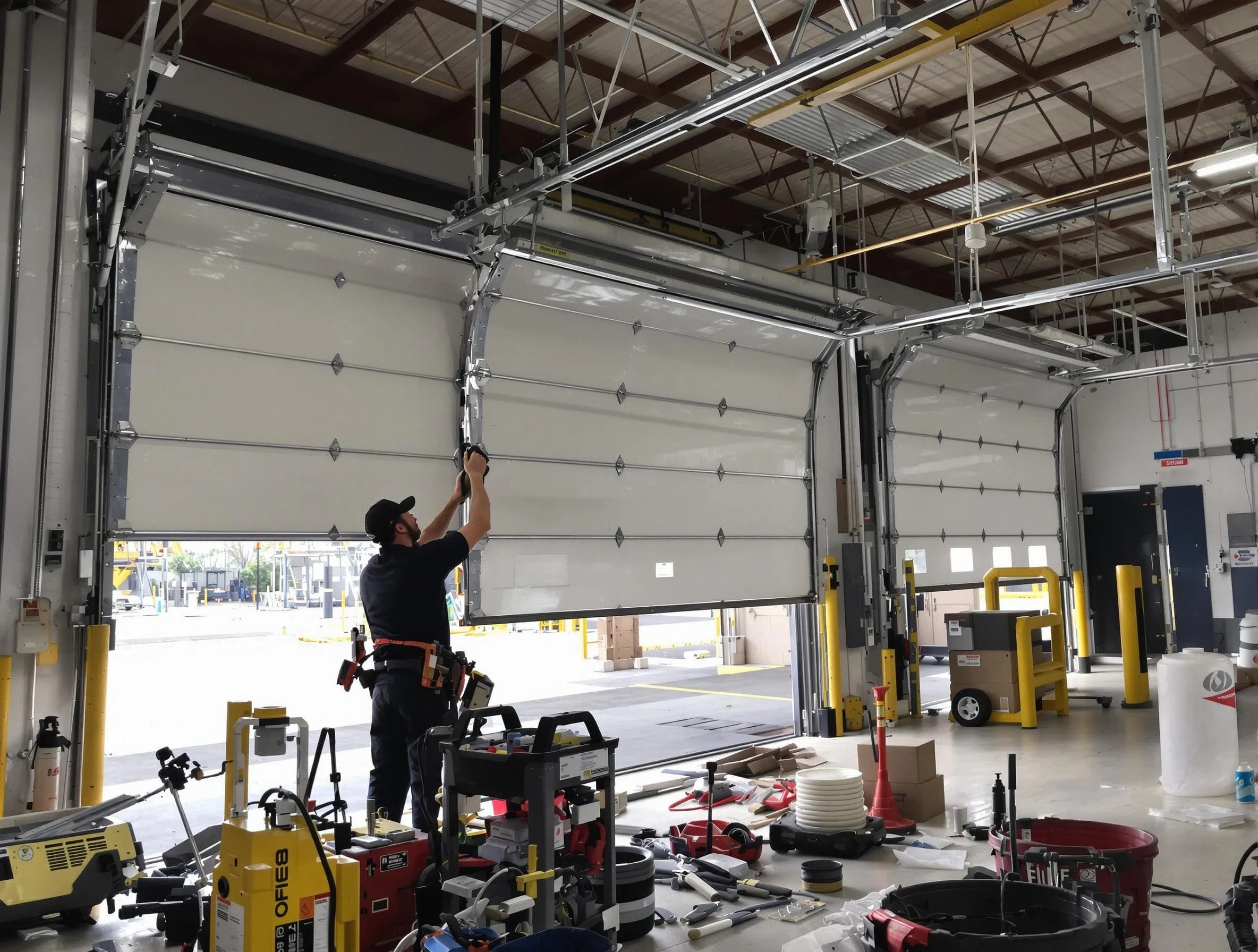 Paradise Valley Garage Door Repair technician performing commercial garage door repair in Paradise Valley