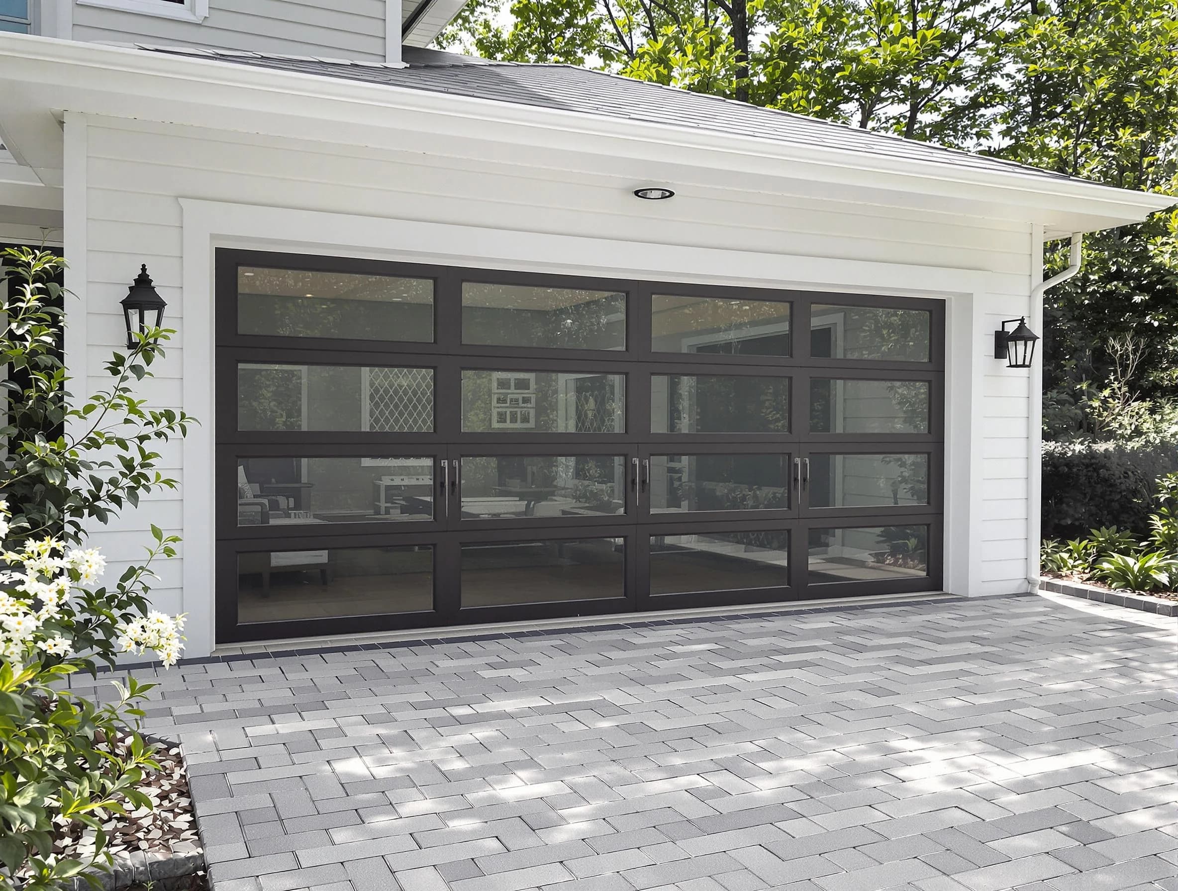Paradise Valley Garage Door Repair design specialist presenting custom garage door options to Paradise Valley homeowner