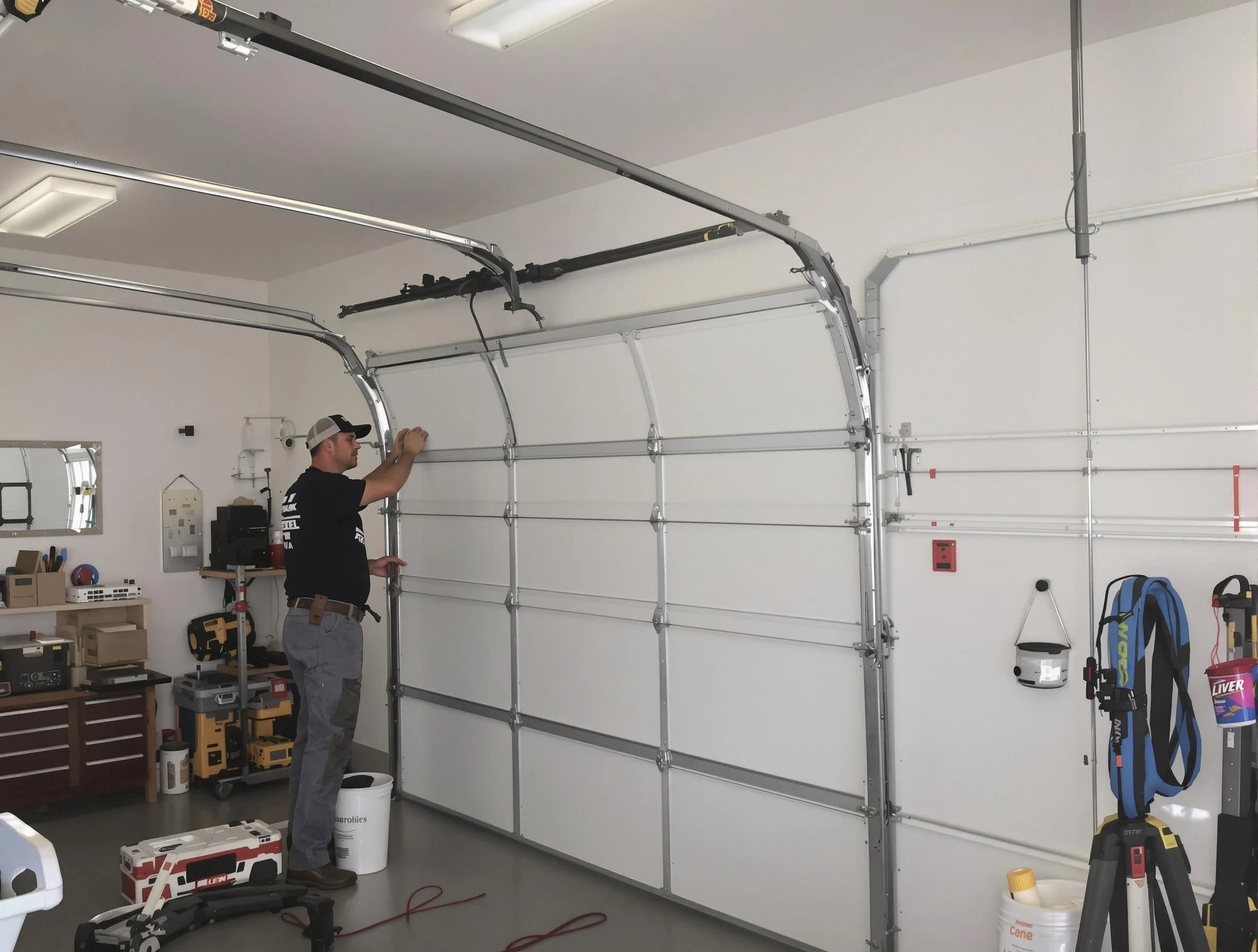 Paradise Valley Garage Door Repair team installing new garage door in Paradise Valley