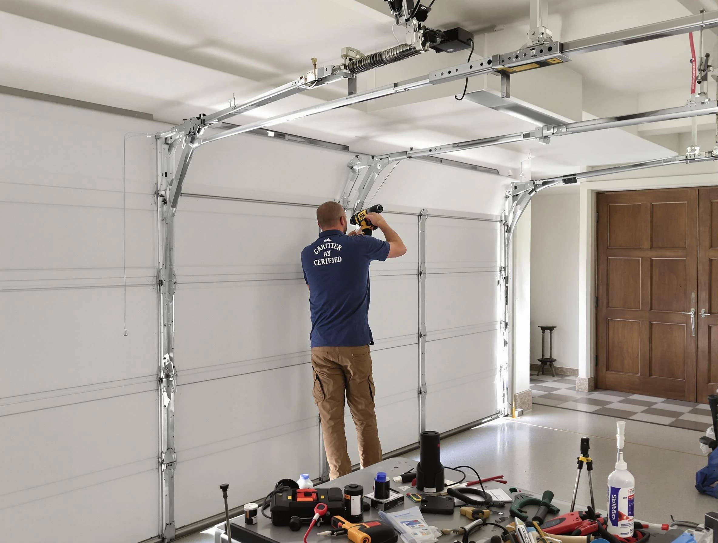Paradise Valley Garage Door Repair certified technician performing precision garage door repair in Paradise Valley