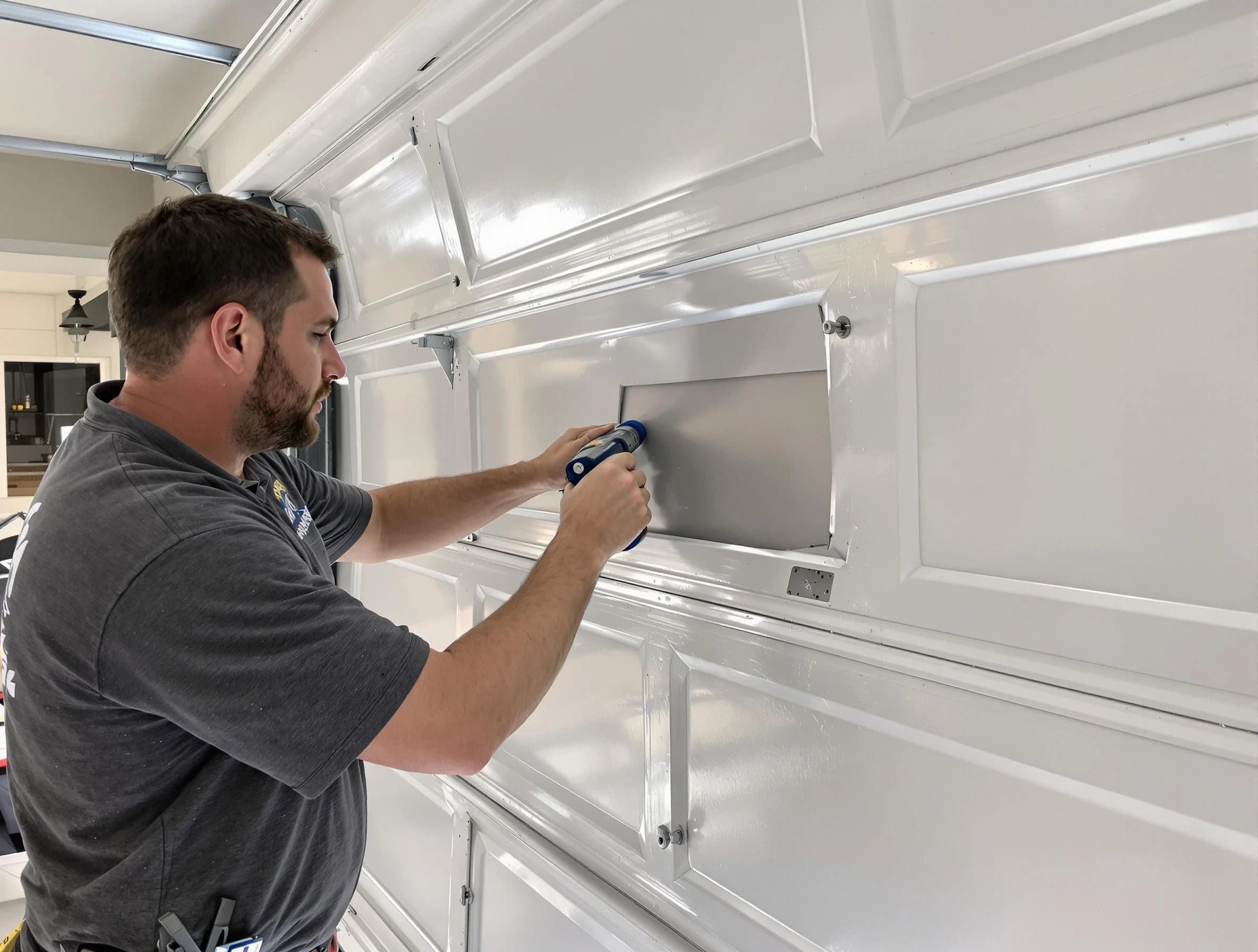 Garage door panel repair by Paradise Valley Garage Door Repair in Paradise Valley