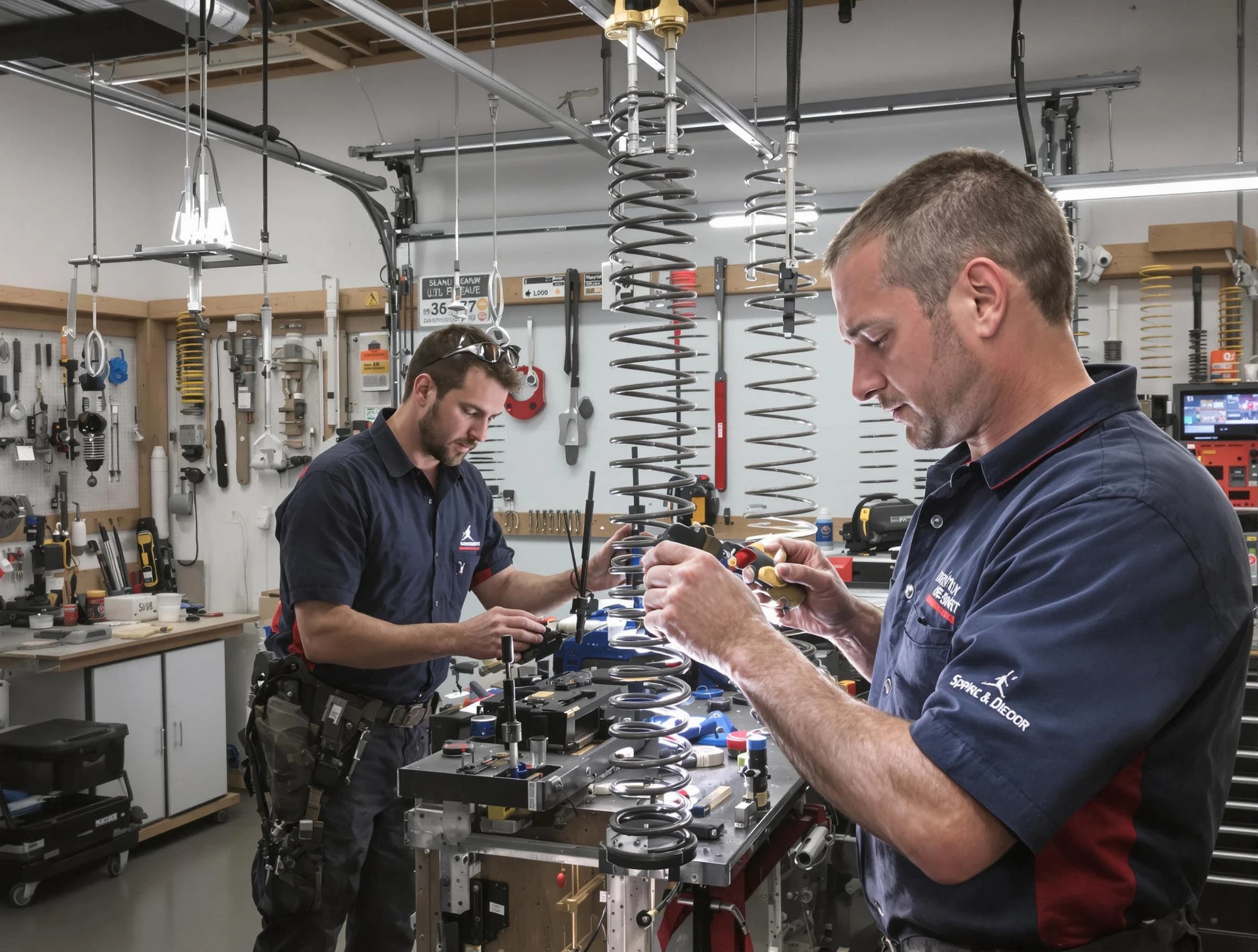 Garage door spring repair service by Paradise Valley Garage Door Repair in Paradise Valley