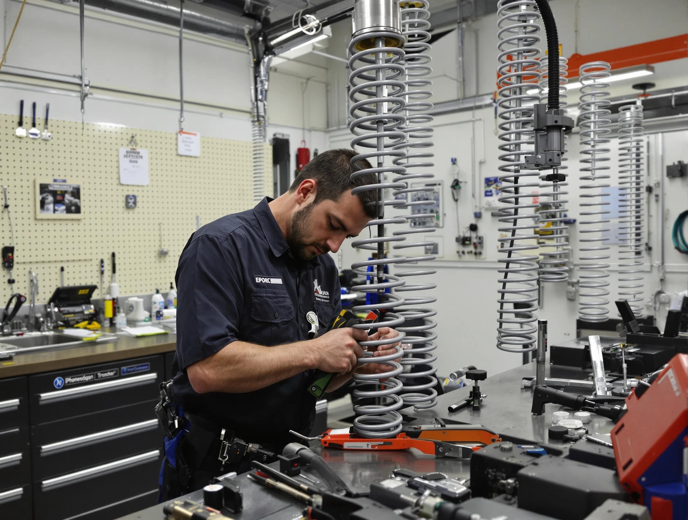 Paradise Valley Garage Door Repair technician performing spring repair in Paradise Valley
