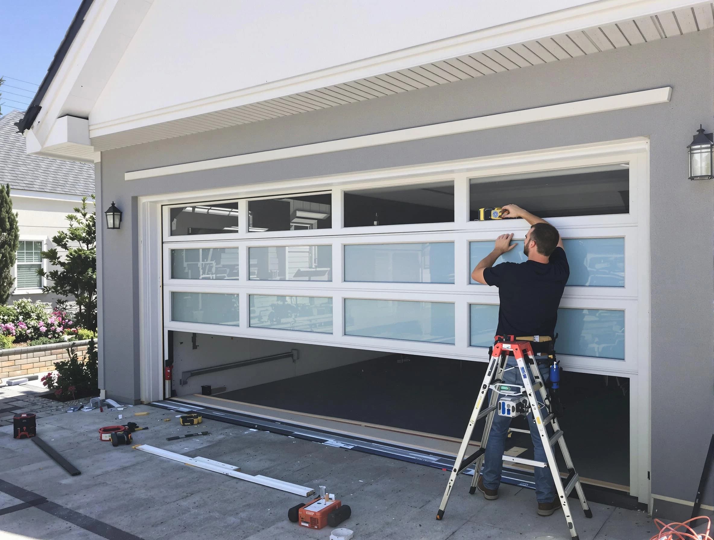 Paradise Valley Garage Door Repair team performing garage door replacement in Paradise Valley