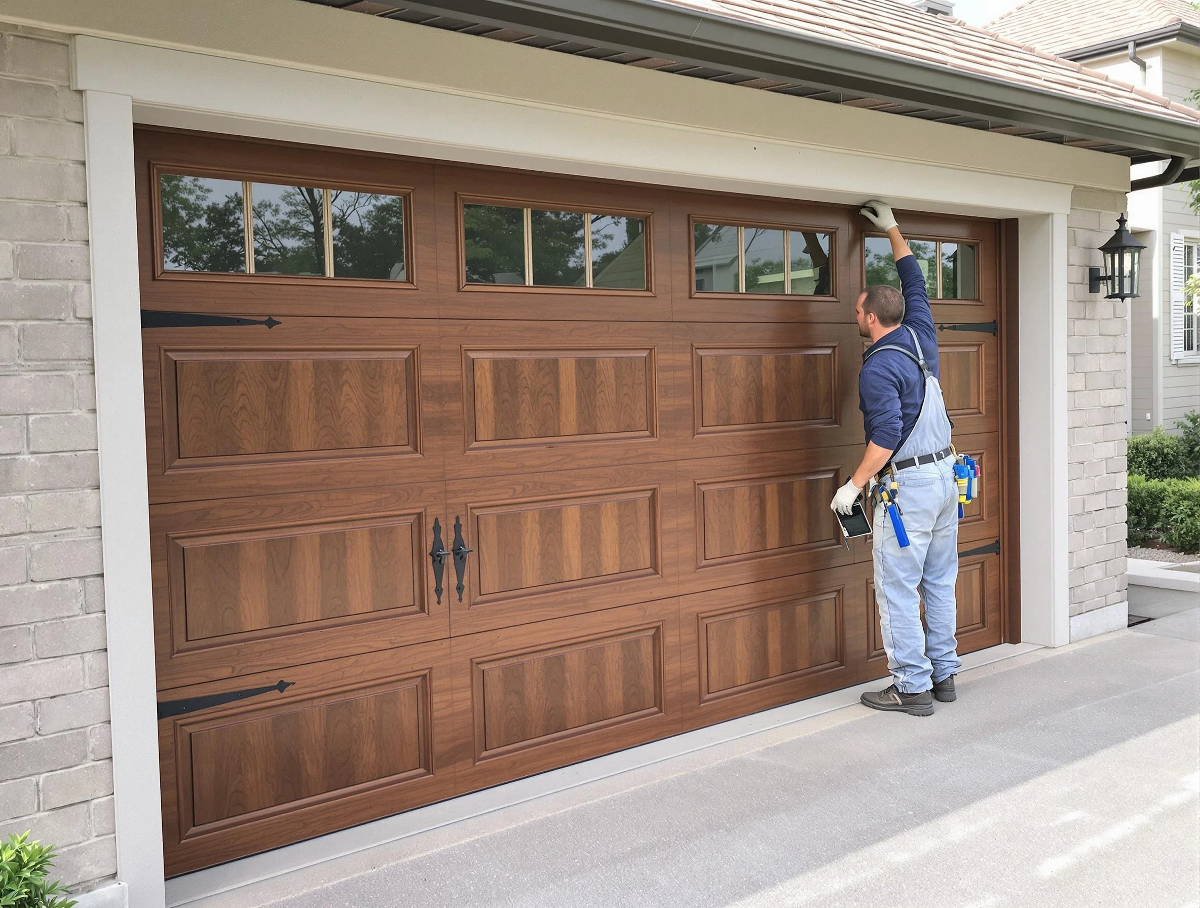 Custom garage door showcase by Paradise Valley Garage Door Repair in Paradise Valley